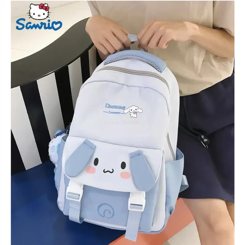 

Sanrio Cartoon Backpack Cinnamoroll Pompom Purin Mymelody Kuromi Leisure Travel Bag Student High Quality Plush Backpack Toy Gift