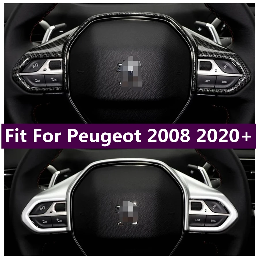 Universale Auto In Pelle Scamosciata Pulsante Del Volante Copertura Maniglia Protezione Antiscivolo Per Peugeot 2008 2020 - 2023 Accessori Interni