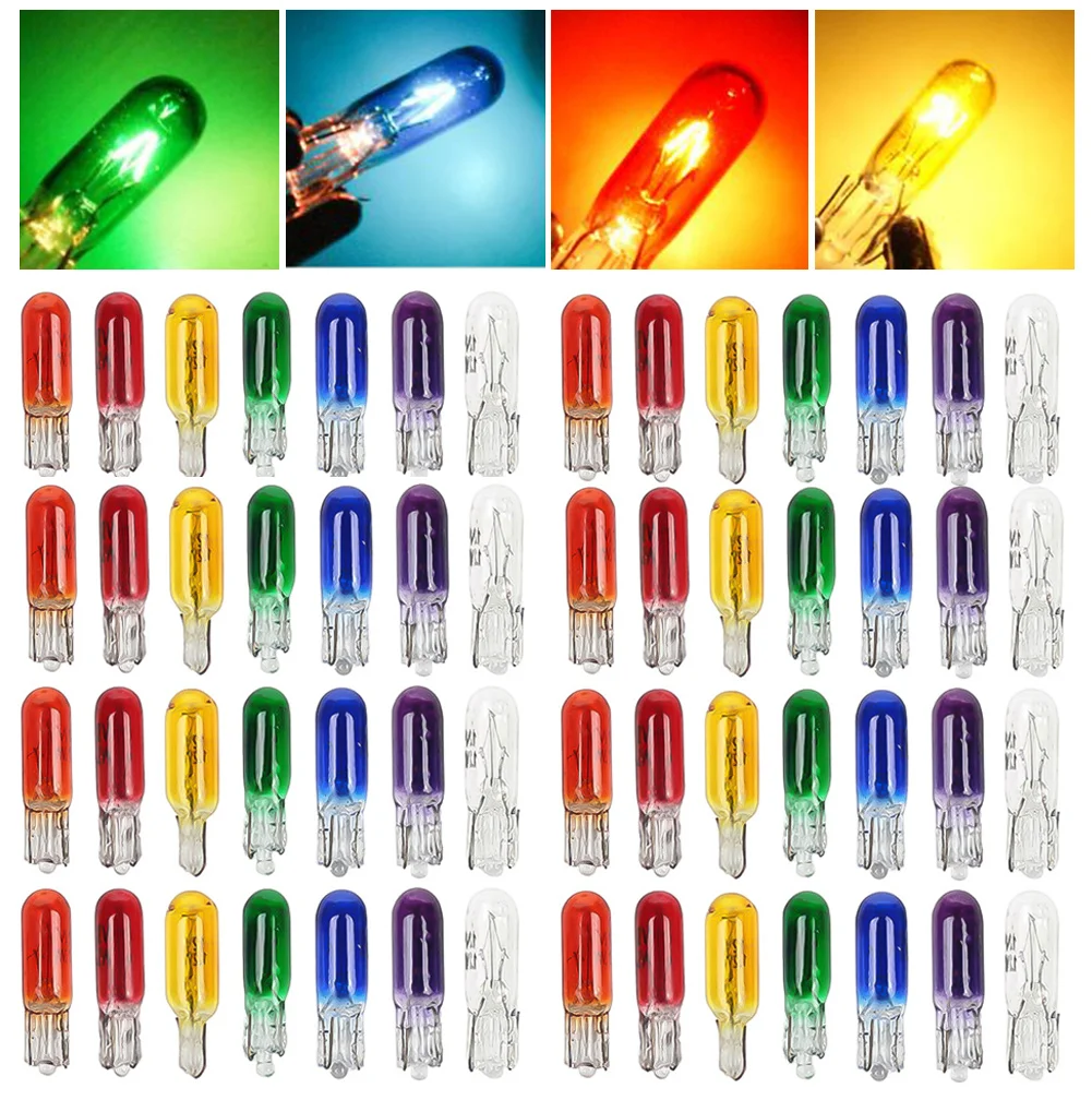 แผงไฟตกแต่งรถยนต์ T5 ฮาโลเจน สีแดง/ฟ้า/เหลือง
