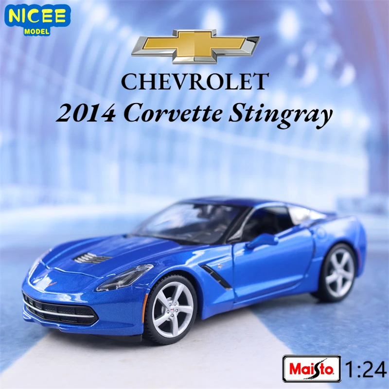 

Maisto 1:24 2014 Chevrolet Corvette Stingray Coupe Simulation Diecast Car Metal Alloy Model Car kids toys collection gifts B901