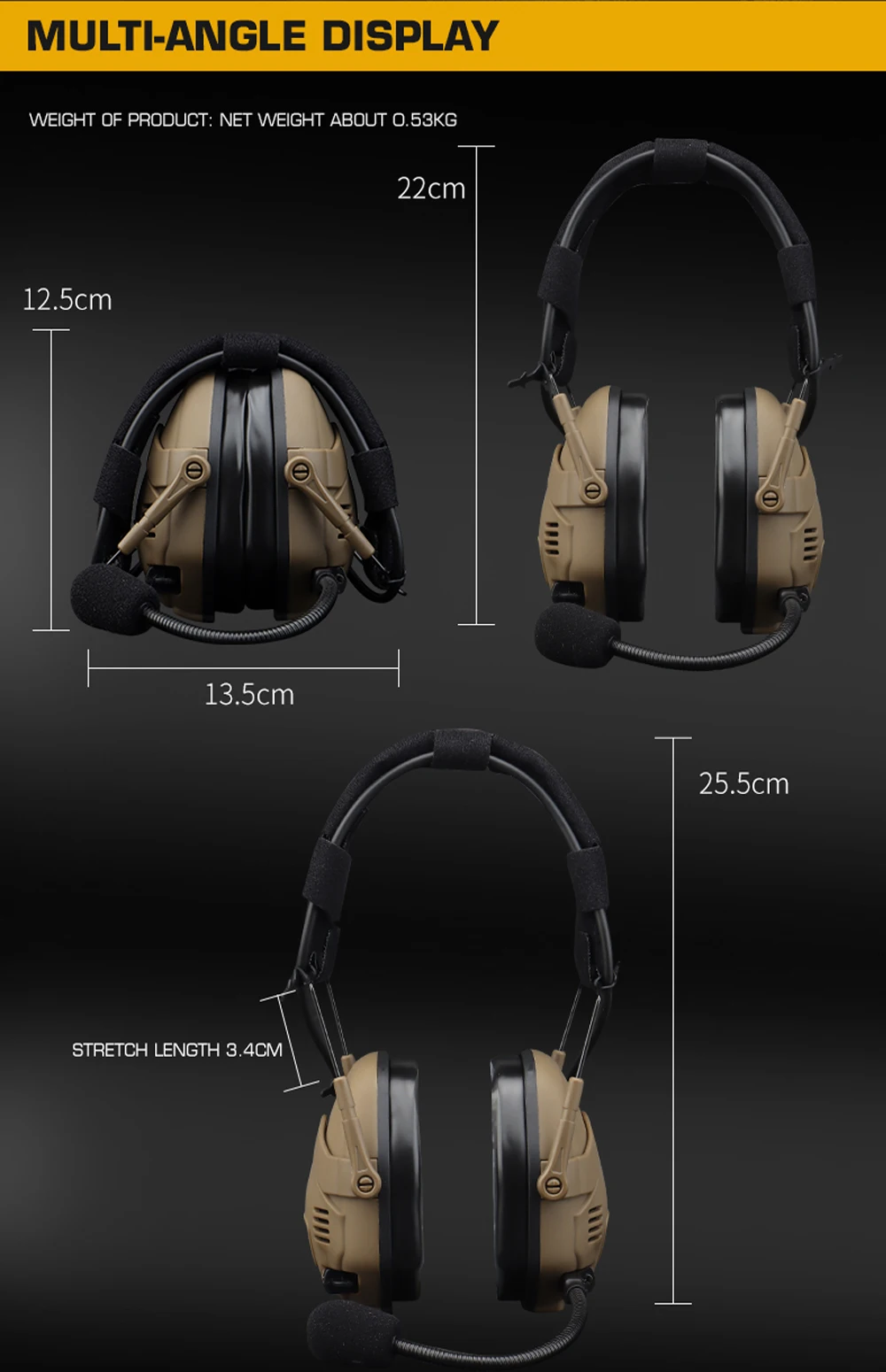 Bluetooth Electronic Noise Reduction Hearing Protection Earmuffs