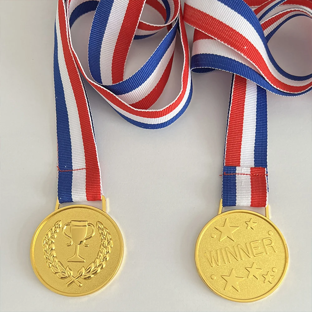 50-1pcs Gold Award Medal Winner Reward Football Competition Prizes Award Medal For Souvenir Gift Sport Kids Medals Presents