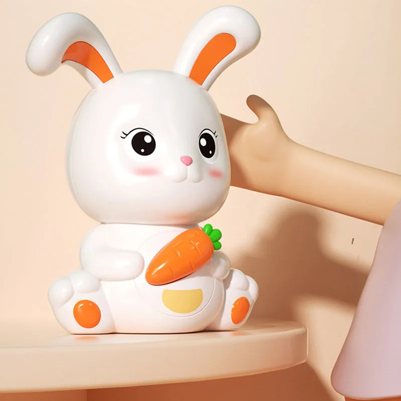 Bunny Piggy Bank Figurine Money Saving Box Home Desktop Gift money saving box piggy bank coin deposit box