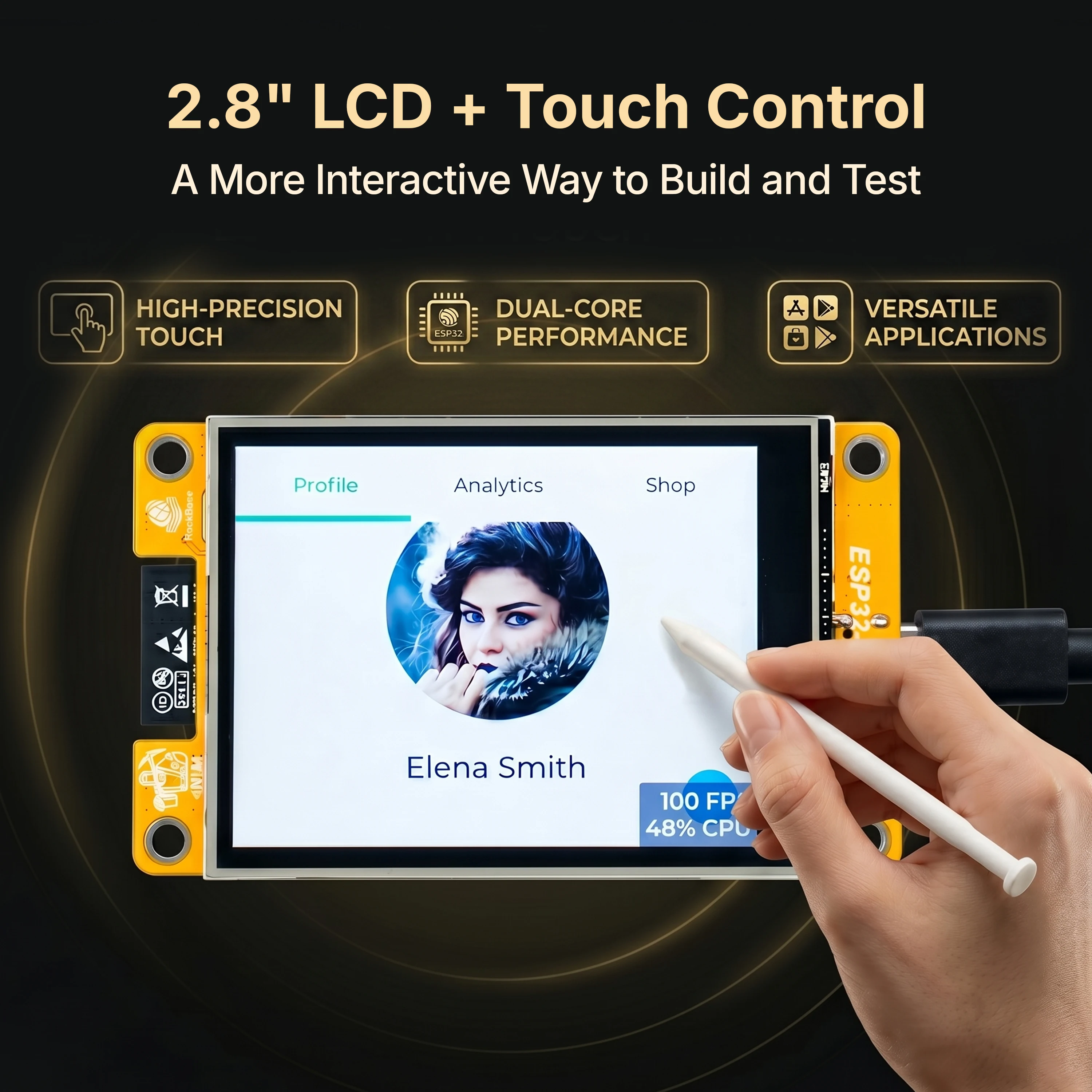 รูปสินค้า บอร์ดพัฒนา ESP32 C5 2.8 นิ้ว จอสัมผัส WiFi Bluetooth