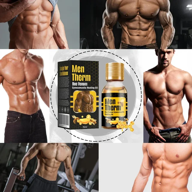 Men's Breast Contour Tightening Muscle Massage Essence - Image 2