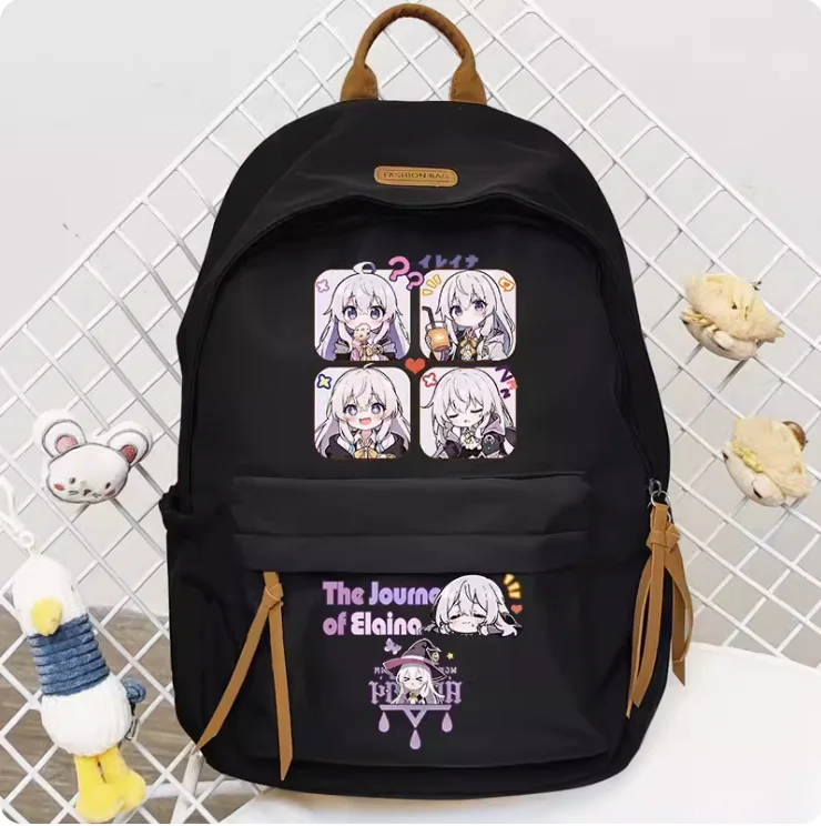Anime The Journey of Elaina Schoolbag Backpack High-capacity Shoulder Bag Cosplay Student Teenage Gift B061