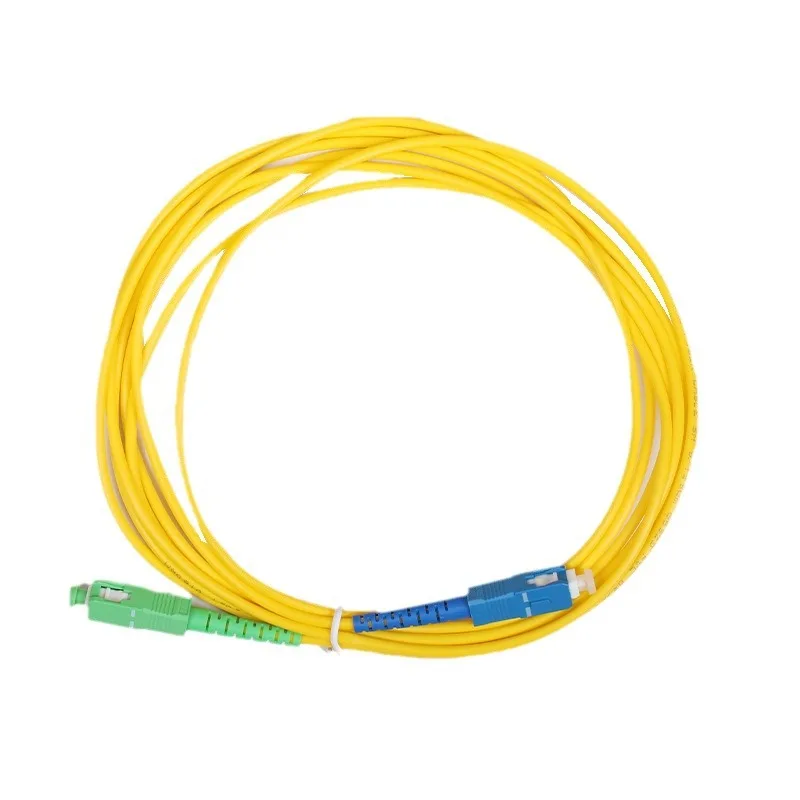 FASO 10m SC APC Fiber Optical Patch Jumper Cable 3.0mm OS2 Cord Singlemode Simplex LZSH G652D SM FTTH