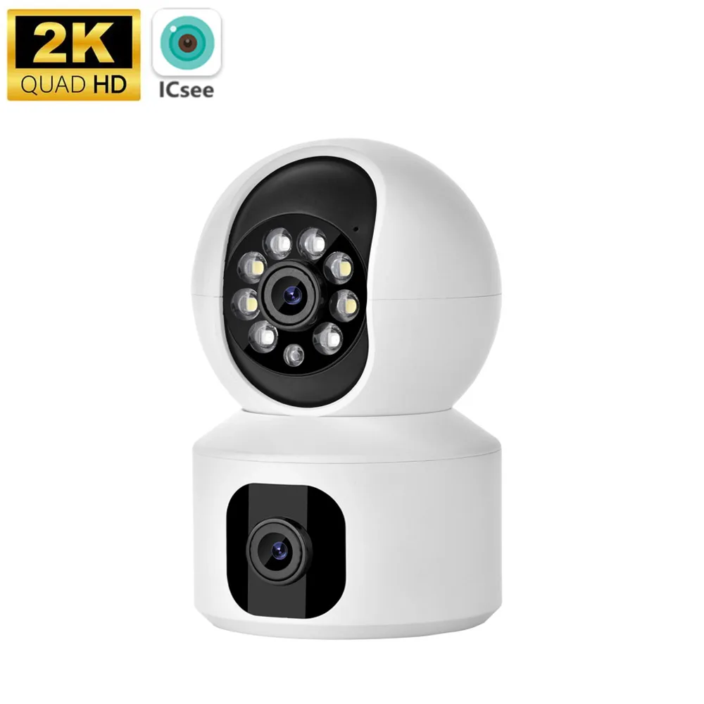 

1080P HD Dual Lens Baby Monitor Smart WiFi PTZ Camera Indoor Human Detection AI Auto Tracking Surveillance Video IP wifi Camera