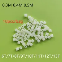 10pcs/bag 0.3M 0.4M 0.5M 6T 7T 8T 9T 10T 11T 12T 13T Plastic Gears Coreless Motor Engine Gear Drone Car Helicopter Spare Parts 1