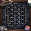 Mandala Flower Of Life Tarot Tablecloth Altar Cloth Pagan Witchcraft Divination Oracle Card Pads Galaxy Tarot 2