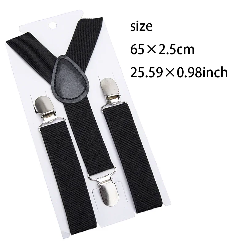 Work Suspenders Elastic Kids Suspenders Adjustable Boys Girls Baby Wedding Ties Accessories