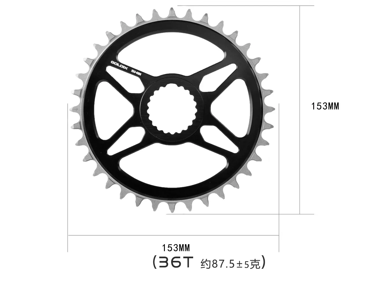 GOLDIX 11s・12s対応　チェーンリング 55T/40T 取付ボルト付属 Goldix-シマノ用ナローワイドチェーンリング、ダイレクト