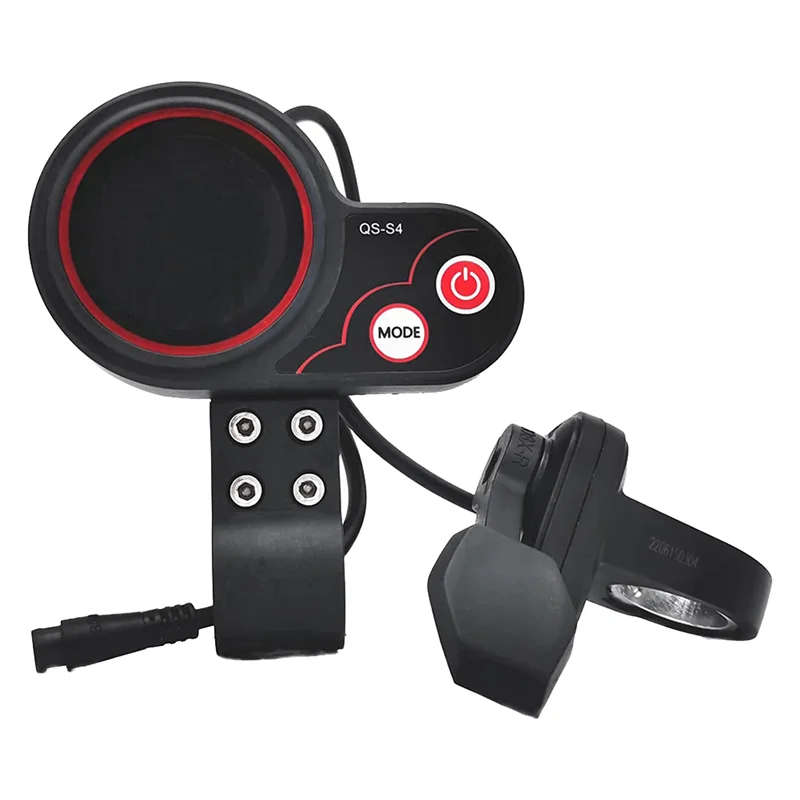 

QS-S4 48V-60V Thumb Throttle LCD Display Kit for Zero 8 9 10 8X 10X Electric Scooter 6PIN Display Accessories