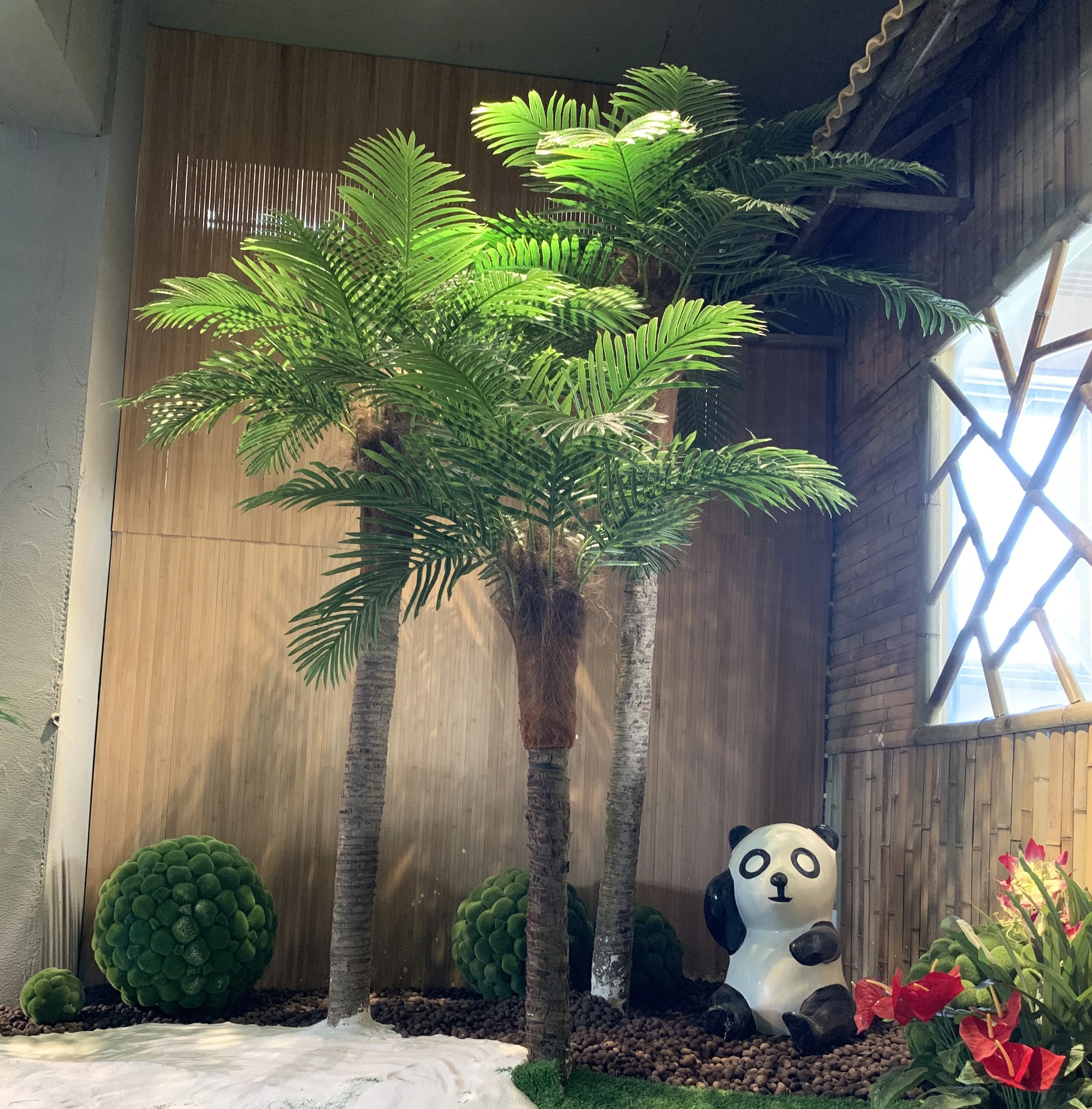 

Large Simulation Palm Tree Fresh Coconut Hotel Restaurant Decoration Fake Trees