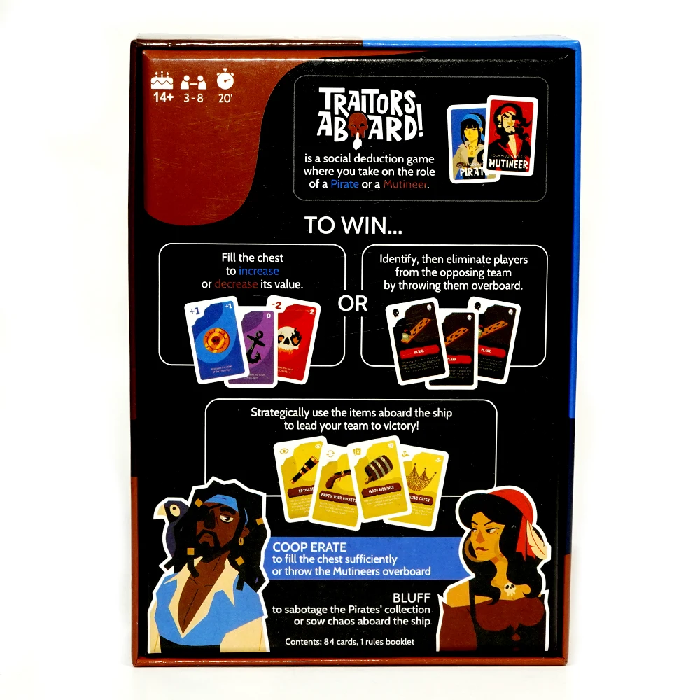 Traitors Aboard Game Award Winning Secret Identity Party Game Fun Strategy Bluffing and Betrayal Popular Card Games 4