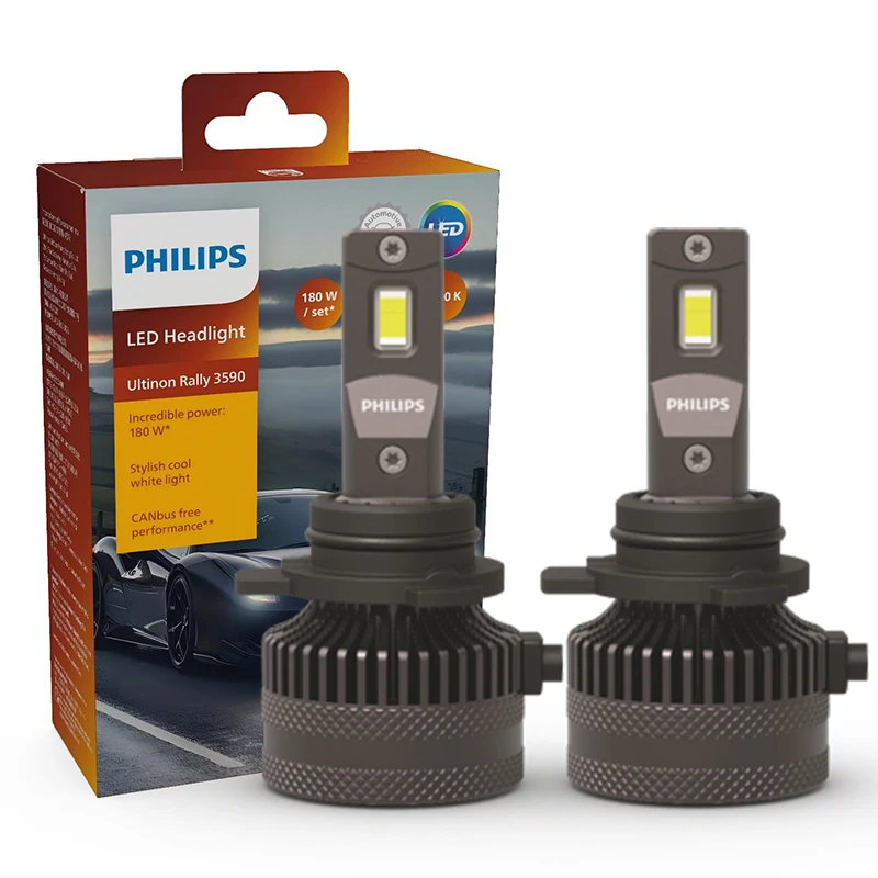 ตัวเลือกสินค้า หลอดไฟ LED กำลังสูง Philips 15000lm แสงขาว 6500K สำหรับรถยนต์ H4/H7/H8/H11/HB3/HB4/H19/HIR2/H1
