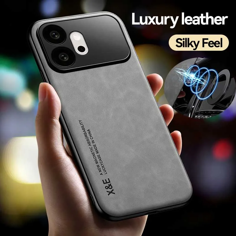 Luxury Sheepskin Magnetic Phone Case