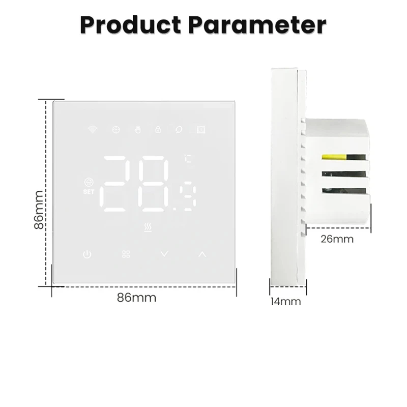Tuya Wifi Smart Thermostat Electric Heating Water Gas Boiler Temperature Controller Works Google Home Alexa Alice MIUCDA
