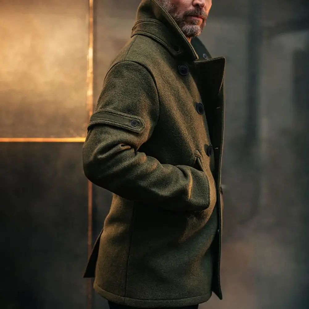 Men's Woolen Cloth Coat | Slim