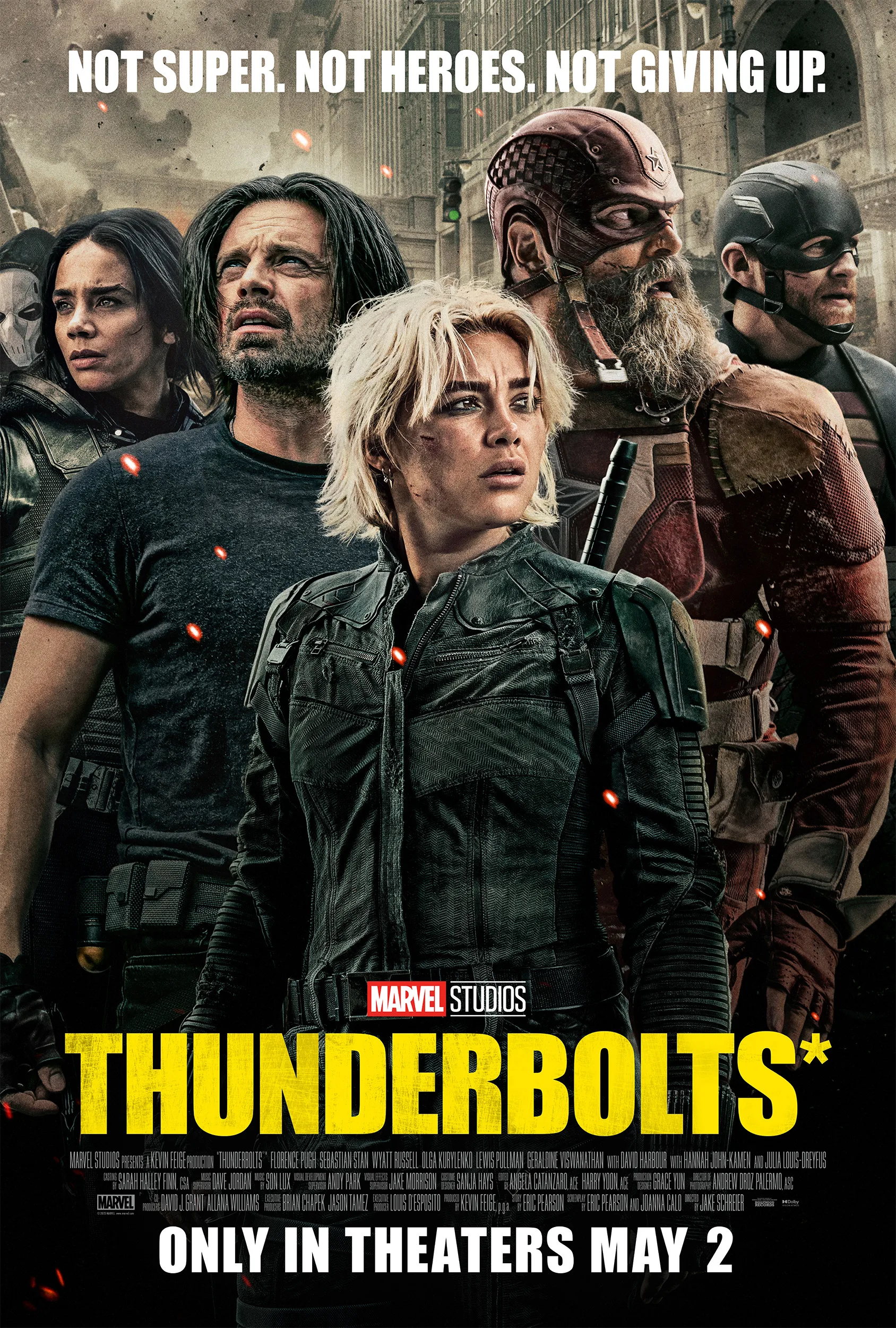 Thunderbolts Movie Poster Disney Marvel Superhero 2025 New
