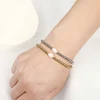 High Quality Metal Smooth Bead Stainless Steel Jewelry Waterproof Durable Women's Charm Gift Fresh Water Pearl Elastic Bracelets 4