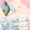 Adult Picture Book: Coloring Book Mountains and Rivers Pictures on Thick Paper The Ideal Gift for A Multi-color Pencil Art Party 4