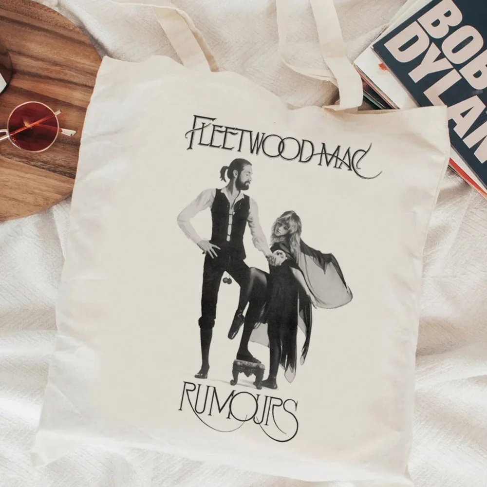 Fleetwood Mac Cotton Eco-Friendly Reusable Shopping Tote Bag