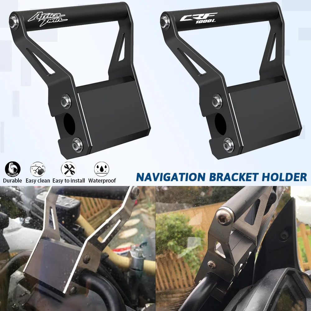 

Motorcycle For Honda CRF CRF1000L Africa Twin GPS Plate Bracket Support 2018 2019 2020 2021 Navigation Stand Holder Phone Mobile