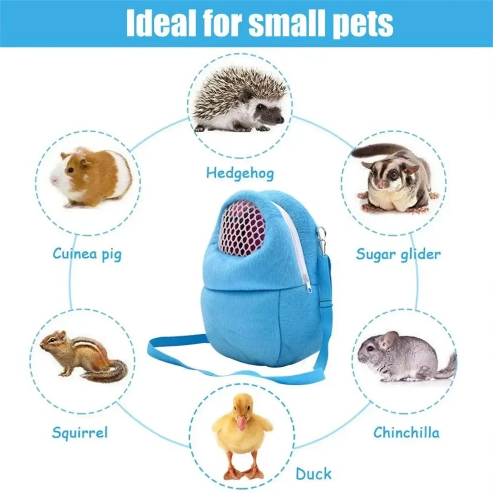 Hamster Chinchilla Guinea Pig Bunny Carrier Cage Bag for Travel Walking pet carrier