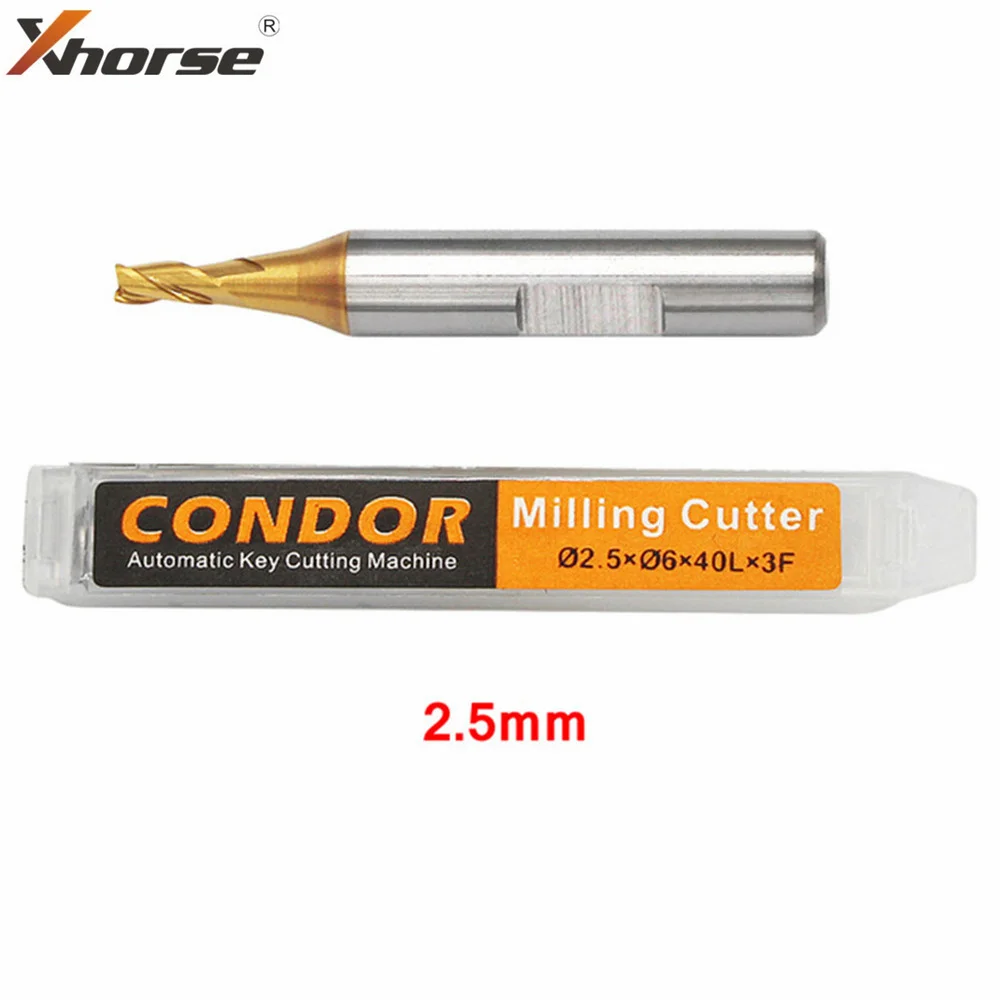 Xhorse CONDOR Milling Cutter/Probe 1.0/1.5/2.0/2.5mm Carbide for XC MINI Plus Dolphin XP005 XP007 XC002  Key Cutting Machines engine temperature gauges Diagnostic Tools