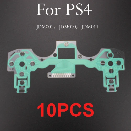 Vista 11 de 10 Uds película conductora teclado Cable flexible botones PCB placa de circuito de cinta para PS4 4 Pro Slim JDM JDS 001/011/030/040/050