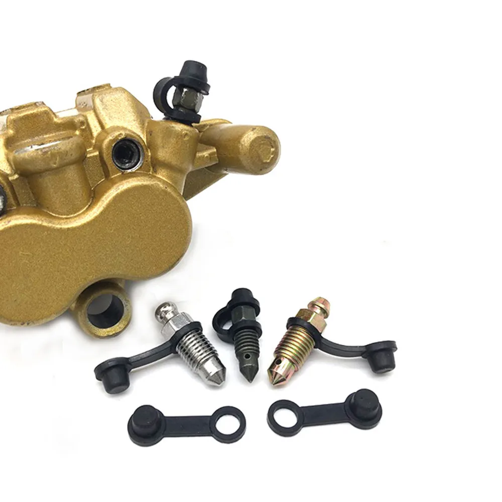 40PcsBrakeCaliperBleederScrewCapPumpDustCoverCapRubberDust