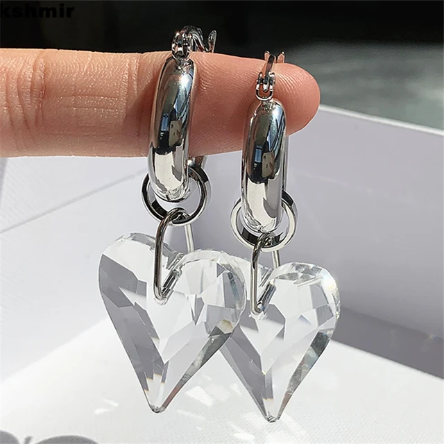 Montana Silversmiths Charmed Crystal Heart Earrings