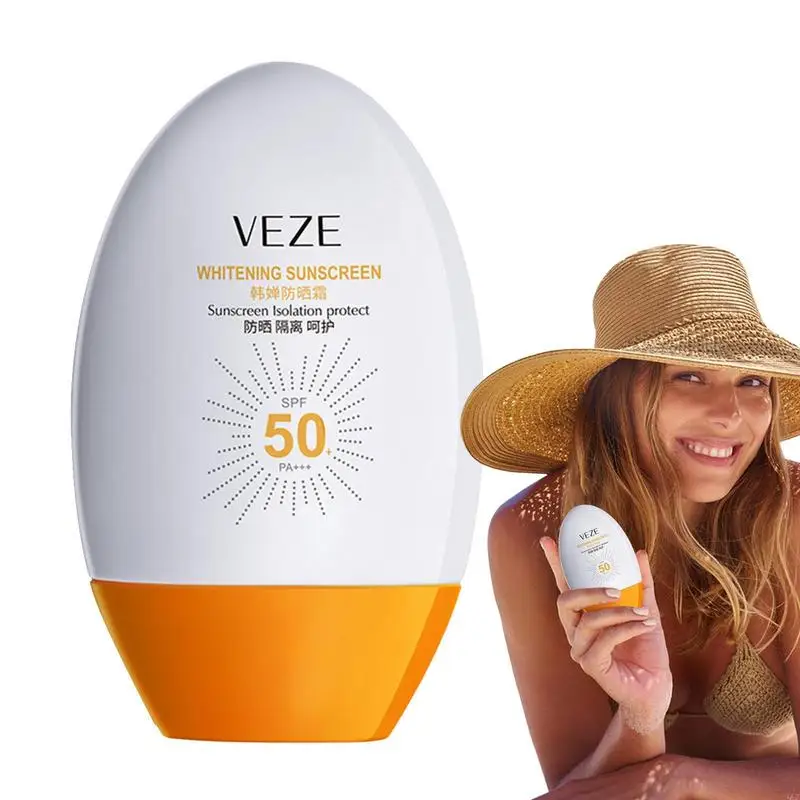 

Sunscreen Cream 45ML Facial Sunscreen Refreshes UV Protection & Helps Filter Pollution Cruelty & Paraben Free Reef Safe Sunblock