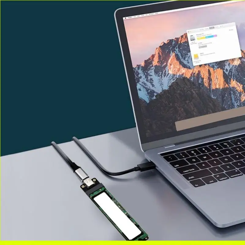 SZSU M.2 NVME USB 3.2 Adapter M.2 B Key 10Gbps Solid States Disk Type C Hard Drive Converters for 2230/2242/2260/2280