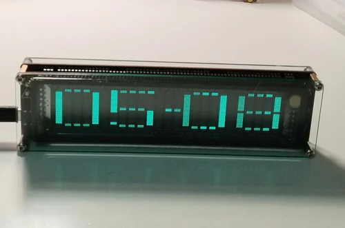 AK2515-V2VFD 음악 오디오 스펙트럼 표시기, 오디오 VU 미터, 증폭기 보드 레벨, 정밀 시계, 조정 가능한 AGC 모드 4
