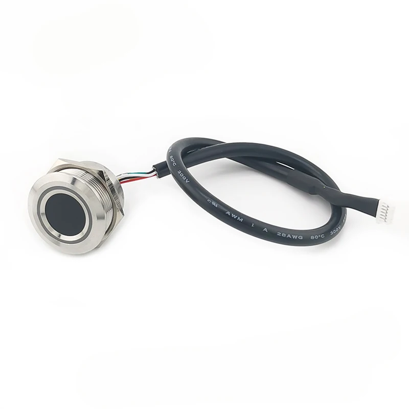 R503Pro 1500 Capacity UART/USB RGB LED Control Round Fingerprint Module Sensor For Access Control Arduino Android Free SDK