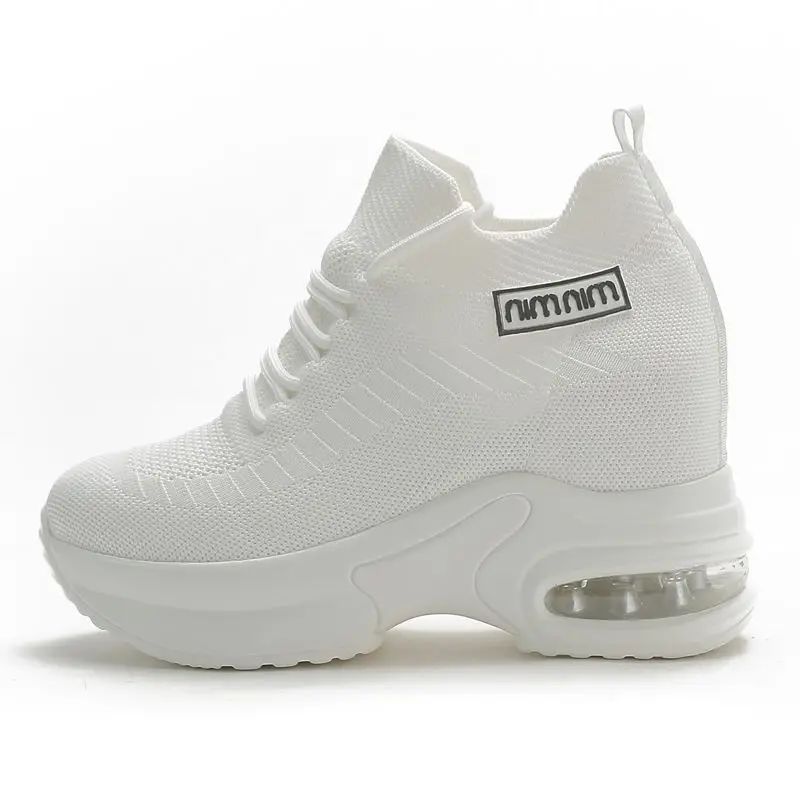 Super Thick Sole High Elevated Sneakers 2025 Summer New Breathable Mesh Women's Comfortable Shoes Casual Shoes for Women