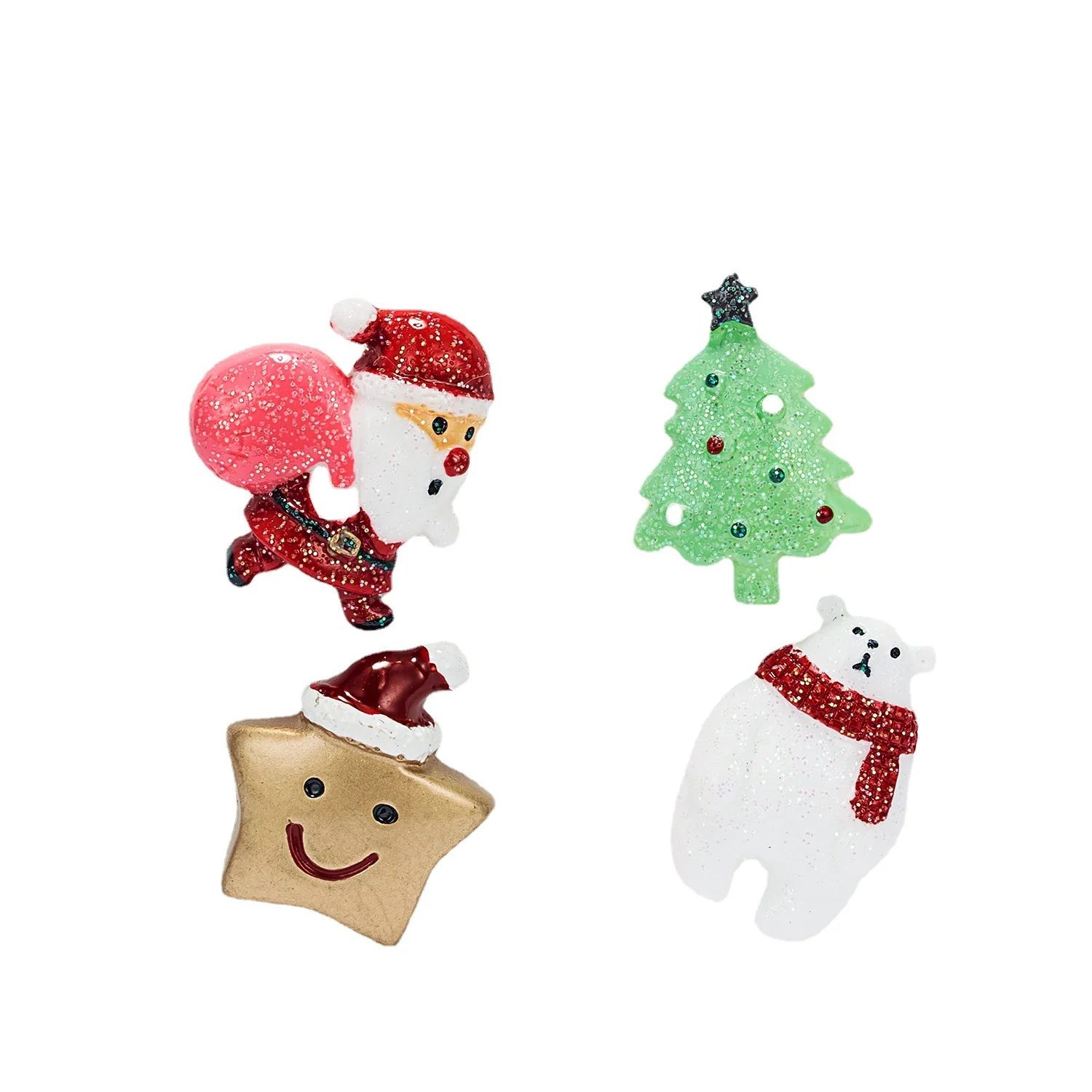 Sapin De Noël Délicat Bottes Père Noël Bonhomme De Neige Broche Foulard Broche Cadeau De Noël Col à Revers Épingles Broche De Noël Cadeau Fille