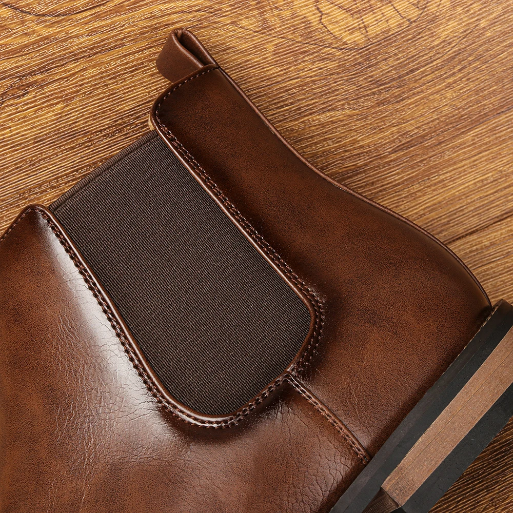 أحذية تشيلسي الجديدة للرجال لعام 2025 أحذية جلدية...