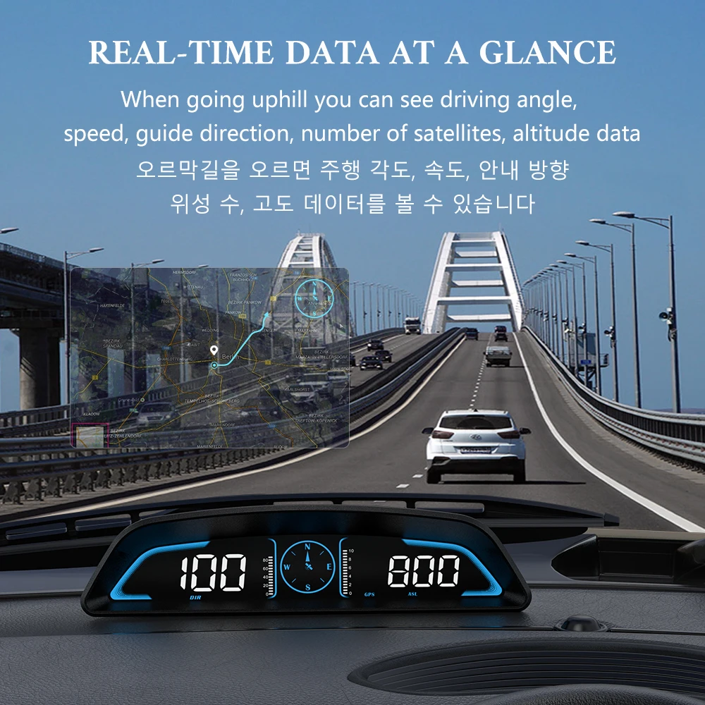 WYOBD G3 GPS HUD ڵ ӵ   ÷ ڵ Ʈ  ˶ ˸   ڵ   ׼