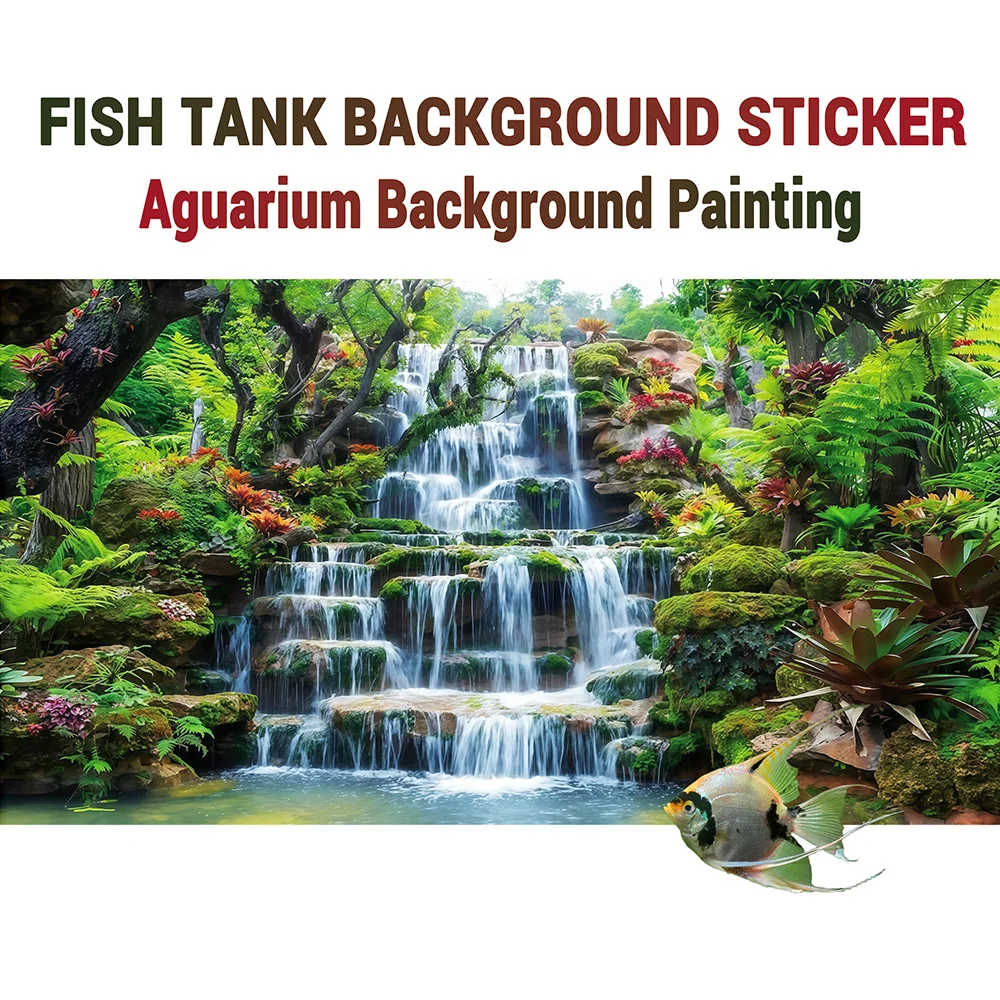 Rainforest Aquarium Background Sticker 1