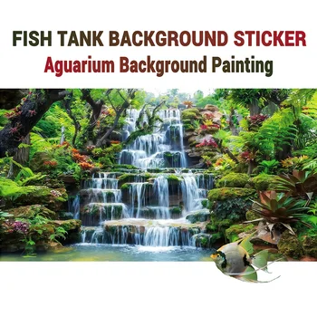 Rainforest Aquarium Background Sticker 1