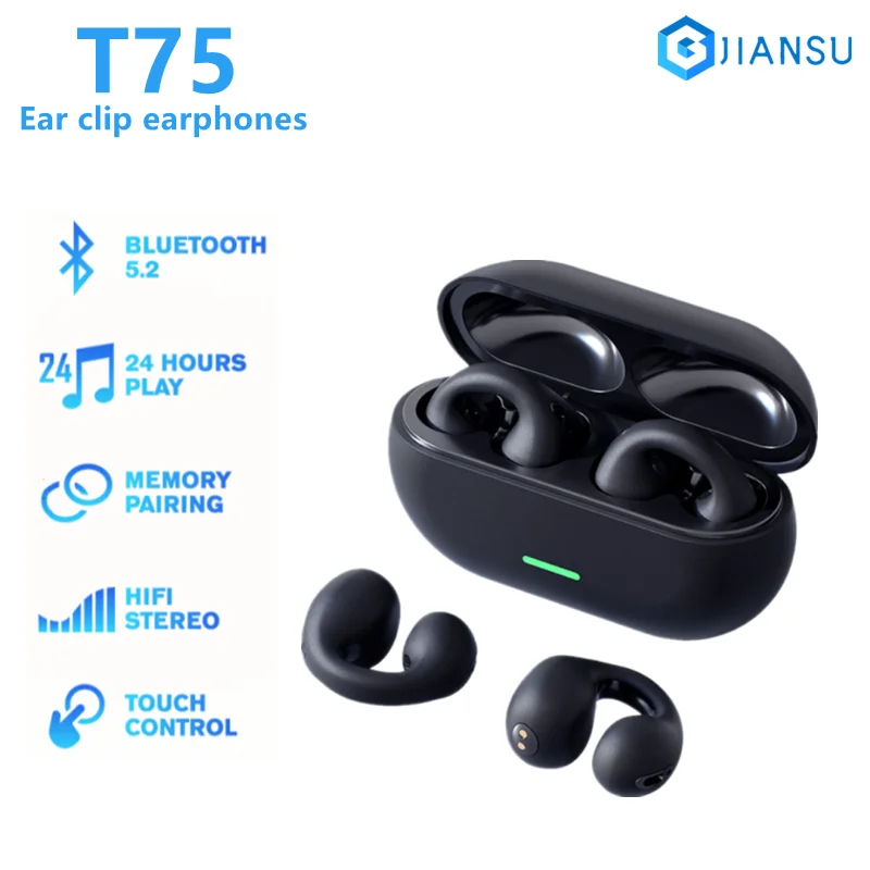 V50 Cuffie a conduzione ossea wireless Bluetooth 5.3 a orecchio V50 Cuffie a conduzione ossea wireless Bluetooth 5.3 a orecchio