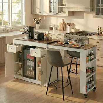 Extendable Kitchen Island 1