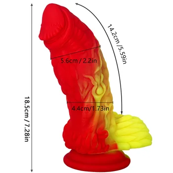 Silicone Realistic Dildo Strong Suction Cup Dildo Prostate Massager Large Butt Plug Dragon Anal Sex Toys for Women Thick Dildo 4