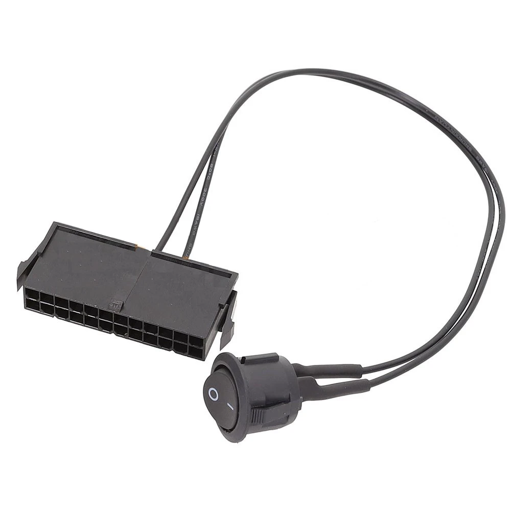 24-polige ATX-Netzteil-Starter-Tester-Start-Jumper am Aus-Schalter kabel 18awg 30cm