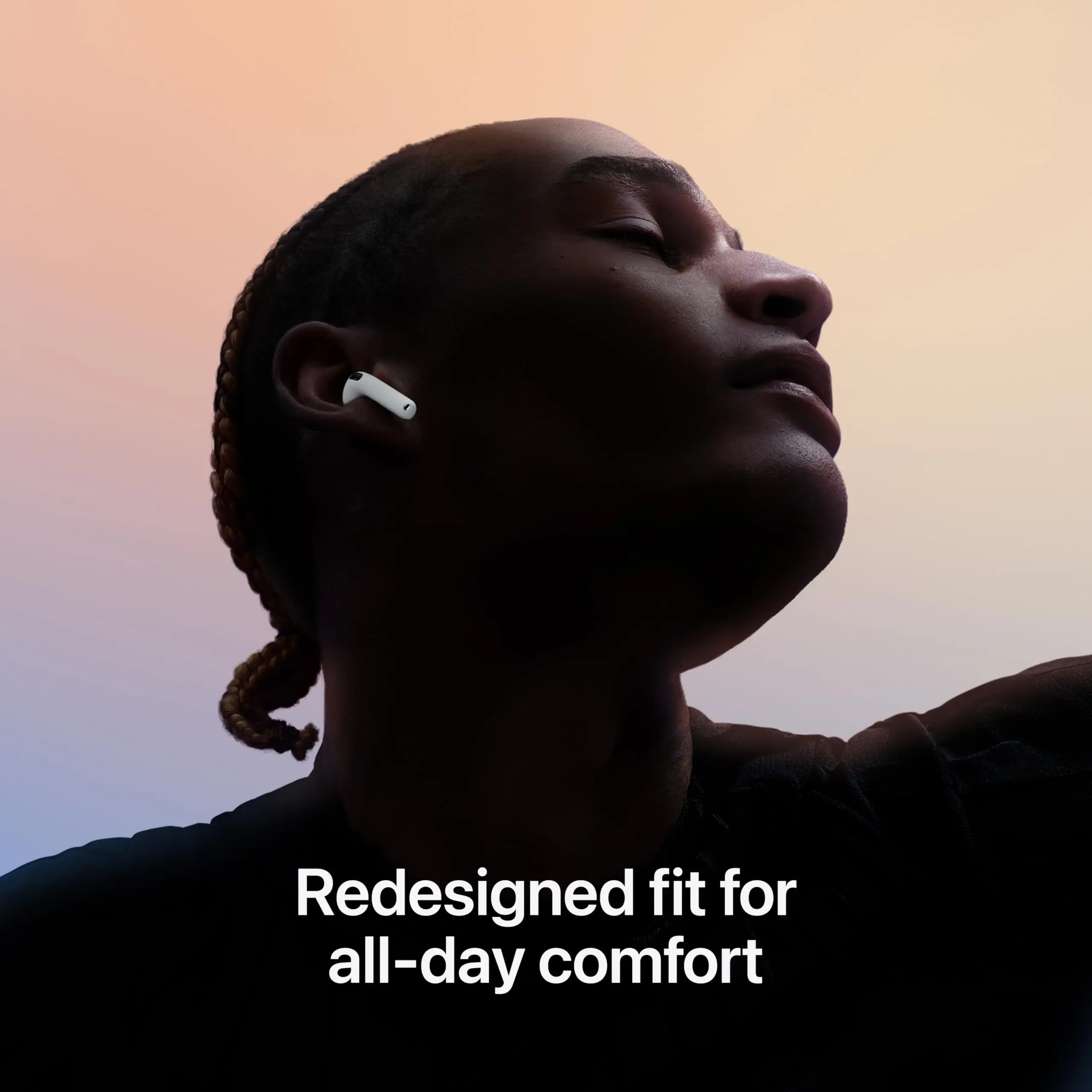 سماعات أذن لاسلكية Apple AirPods 4، مع خاصية إلغاء...