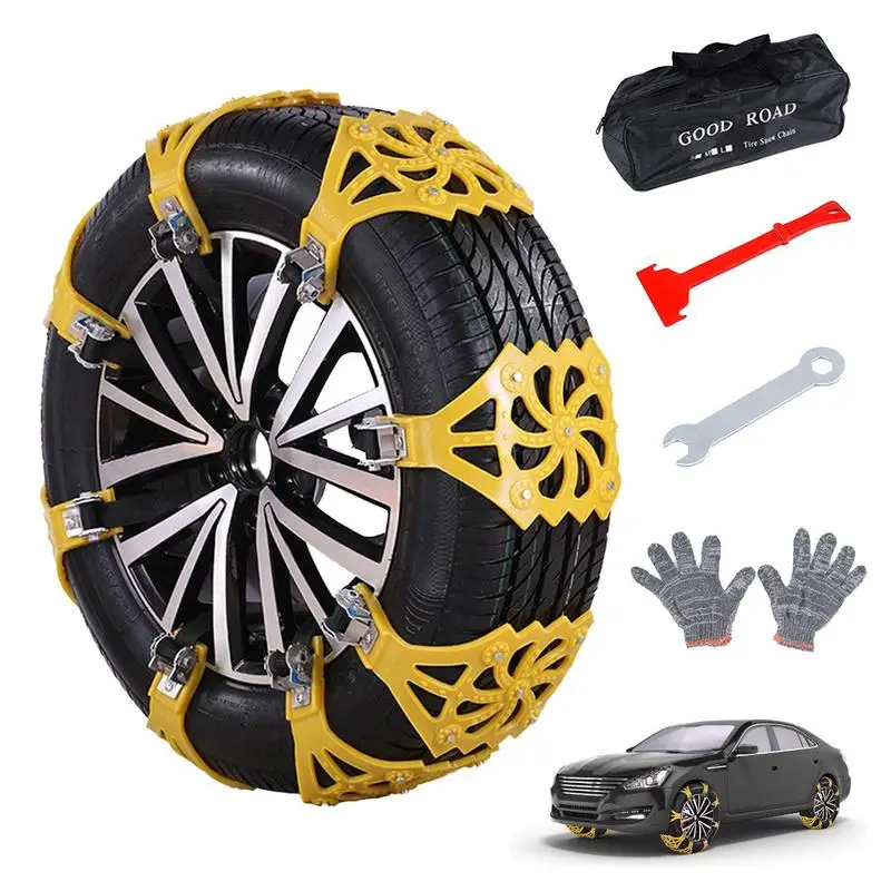 

Anti Skid Snow Chains Car Winter Tire Wheels Chains Portable Wheel Chain Safe Driving Tool For Ice Roads Car Accessories