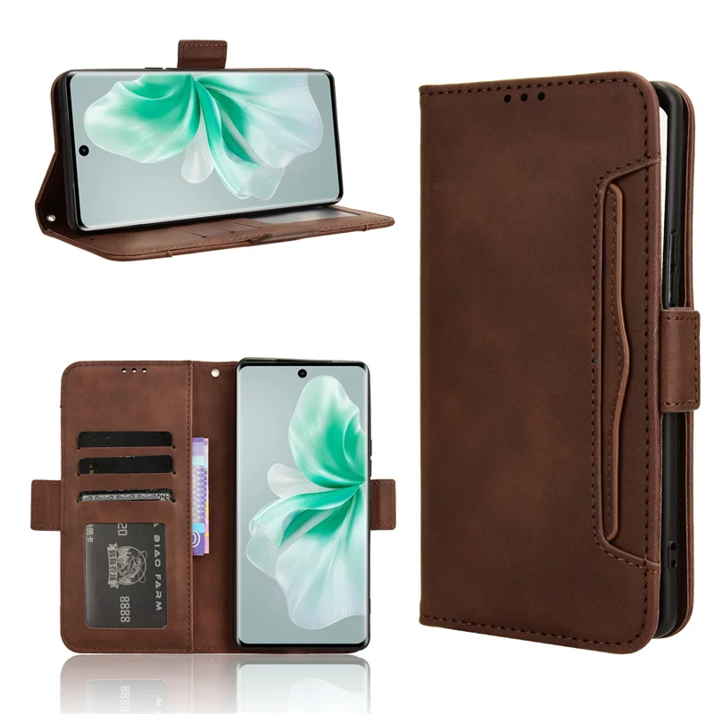 

For Vivo s18 5G/s18 Pro 5G Flip Type Phone Case for Vivo v30 5G/v30 Pro 5G Leather Multi-Card Slot Mobile phone Wallet case
